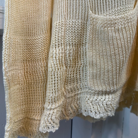 NWT Lauren Ralph Lauren Morton Cardigan Sweater Linen Women’s Large - Picture 5 of 12